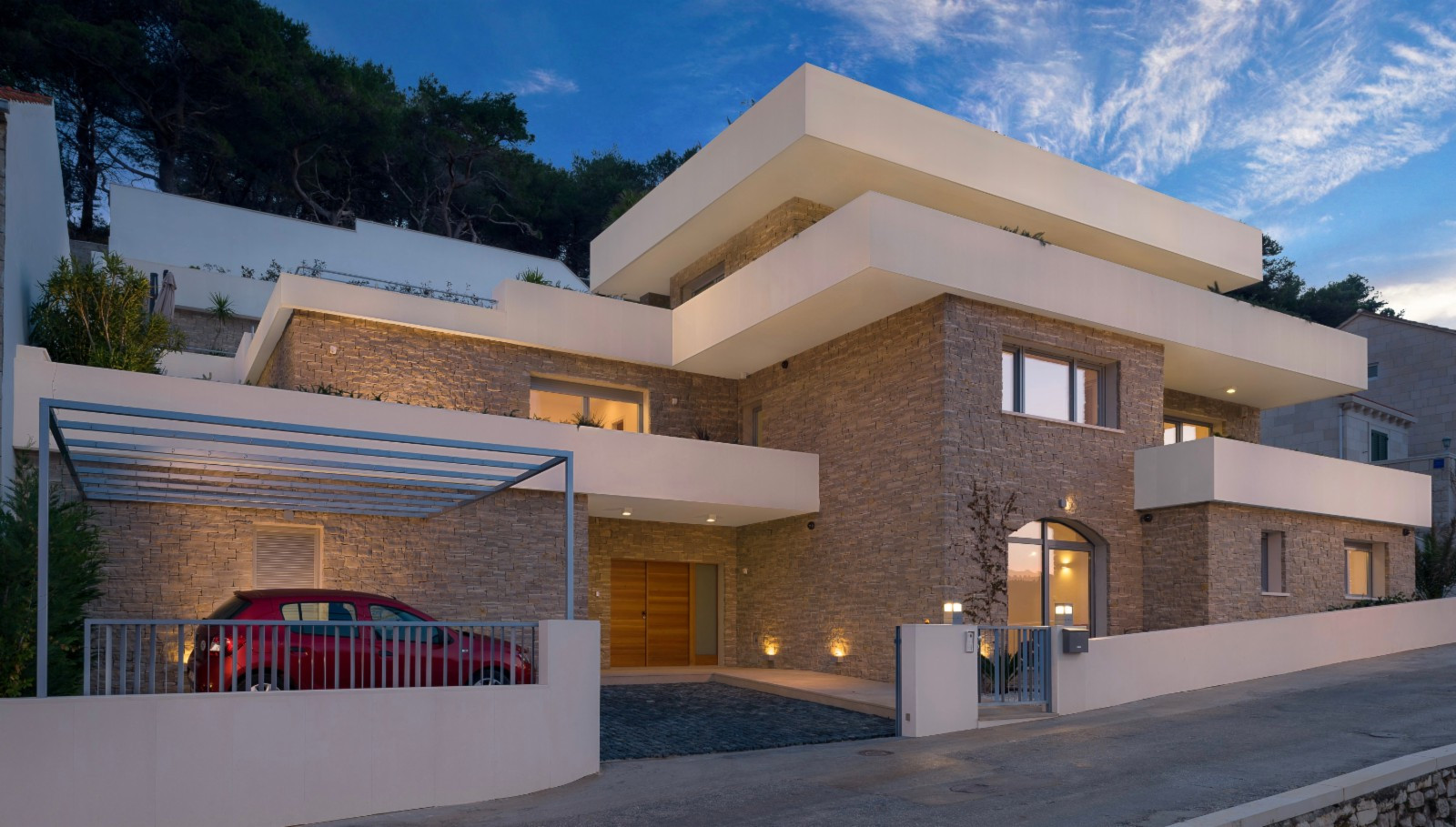 Front view of The White House